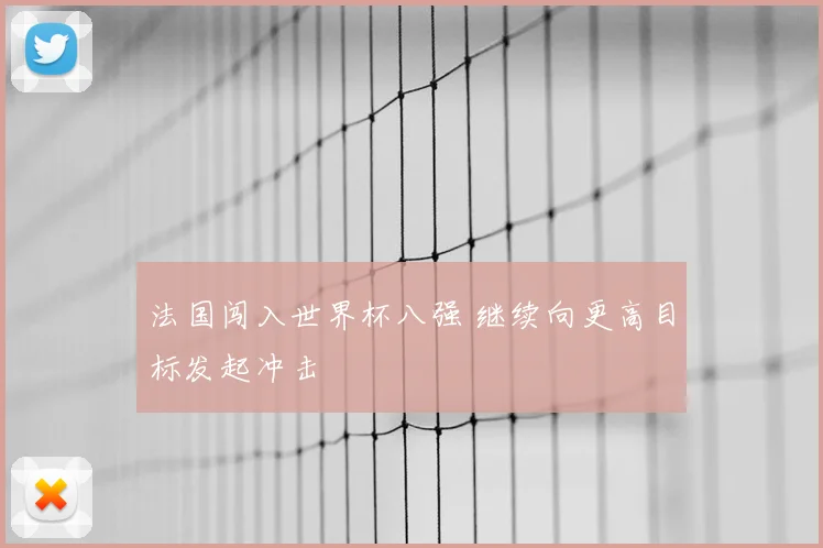 法国闯入世界杯八强 继续向更高目标发起冲击