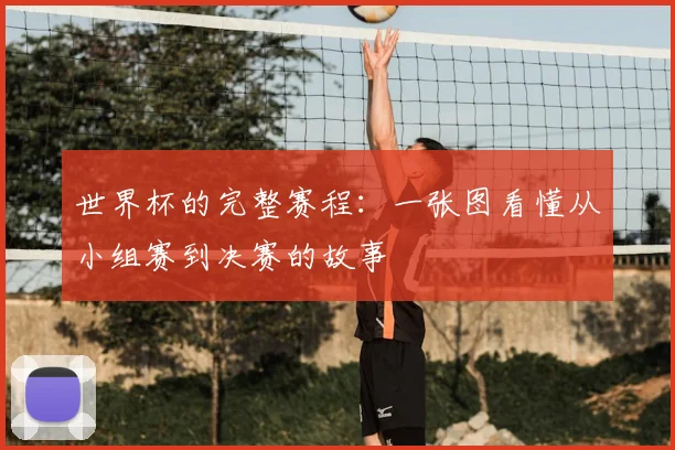 世界杯的完整赛程:一张图看懂从小组赛到决赛的故事